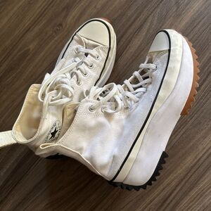 Converse White High-Top SneakersRun Star Hike